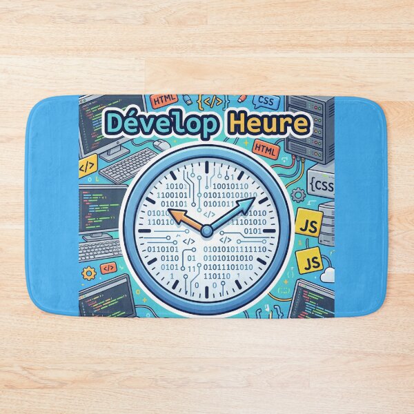 Artikelvorschau, Entwicklungszeit – Ein Wortspiel mit einer binären Uhr für Webentwickler. entworfen und verkauft von WordPlayStudio.