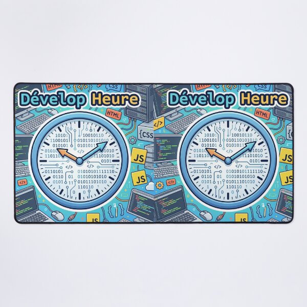 Item preview, Develop Time – A web developer pun with a geek binary clock designed and sold by WordPlayStudio.