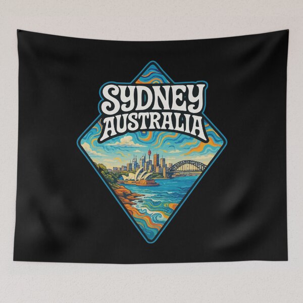Item preview, Sydney Opera House Australia Trippy Travel designed and sold by TomFrontierArt.