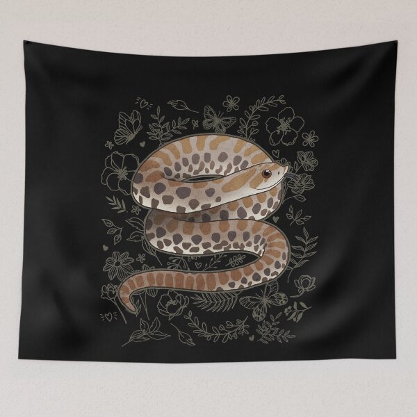 Item preview, Hognose Snake Botanic Doodle designed and sold by Clara Hollins.