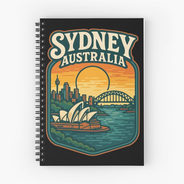 Item preview, Sydney Opera House Australia Vintage Travel designed and sold by TomFrontierArt.