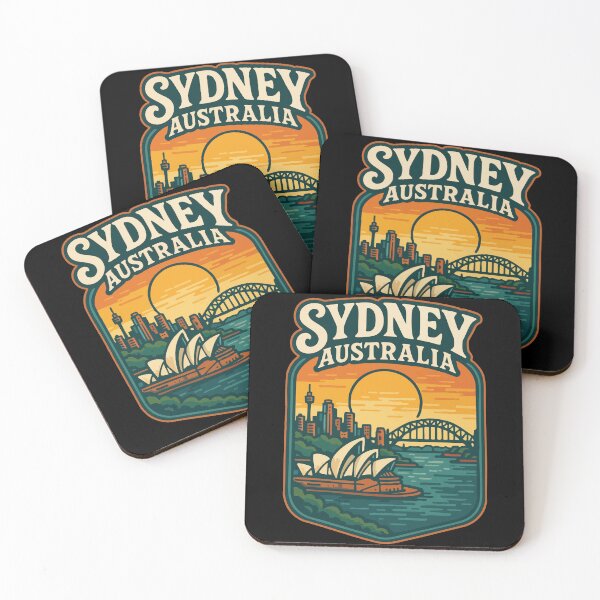 Item preview, Sydney Opera House Australia Vintage Travel designed and sold by TomFrontierArt.