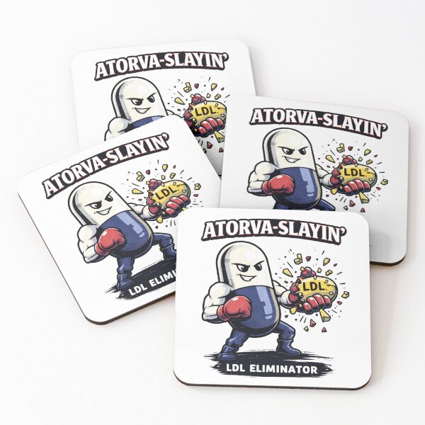Item preview, Atorvastatin ATORVA-SLAYIN’ – LDL Eliminator | Funny Statin Design for Pharmacy & Cardiology designed and sold by NuvoleART.