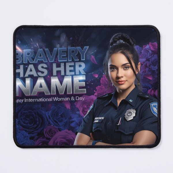 Item preview, Bravery Has Her Name – Female Police Officer Pride Design designed and sold by YourTrendyTees.