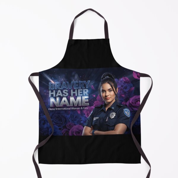 Item preview, Bravery Has Her Name – Female Police Officer Pride Design designed and sold by YourTrendyTees.