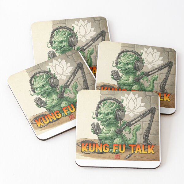 Item preview, Kung Fu Talk The Best Martial Arts Podcast designed and sold by Fei Long Design Hub.