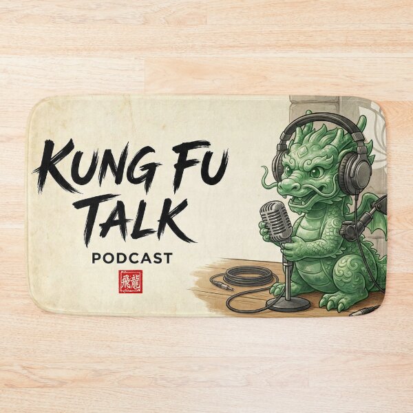 Item preview, Kung Fu Talk The Best Martial Arts Podcast designed and sold by Fei Long Design Hub.