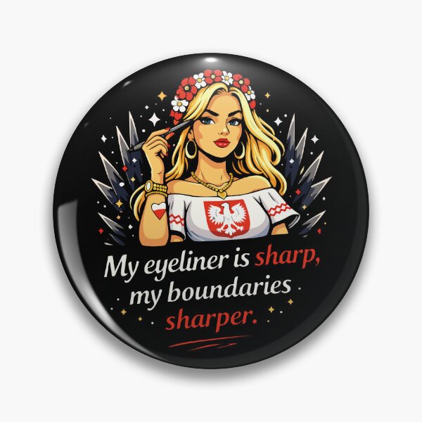 Item preview, My Eyeliner is Sharp, My Boundaries Sharper designed and sold by storelibertys.