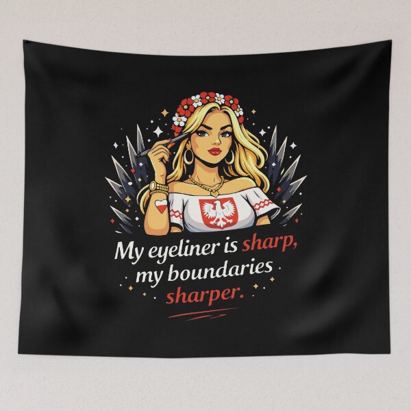 Item preview, My Eyeliner is Sharp, My Boundaries Sharper designed and sold by storelibertys.