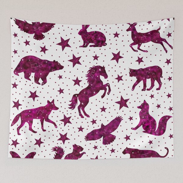 Item preview, Pink star animals designed and sold by Ana Gorozpe.