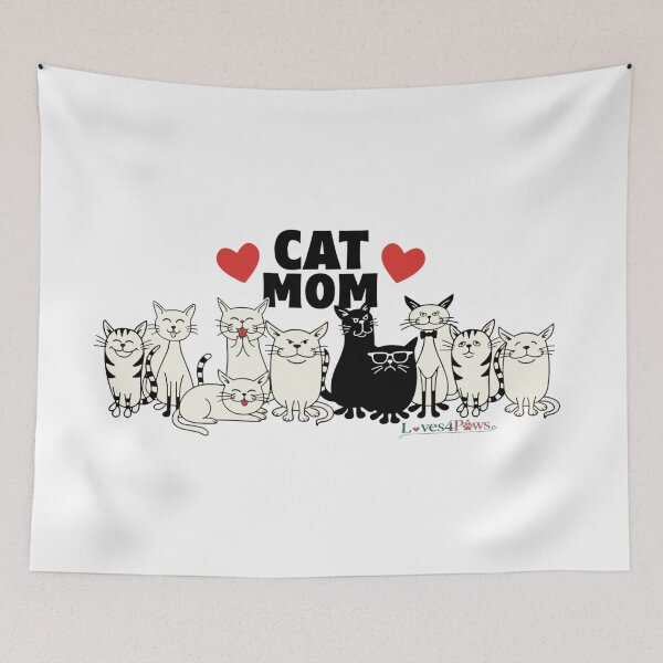 Item preview, T-shirt Cat Mom designed and sold by Loves4paws.