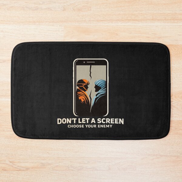 Item preview, Don’t Let a Screen Choose Your Enemy – Minimalist Media Awareness T-Shirt designed and sold by Sanctum Icons.