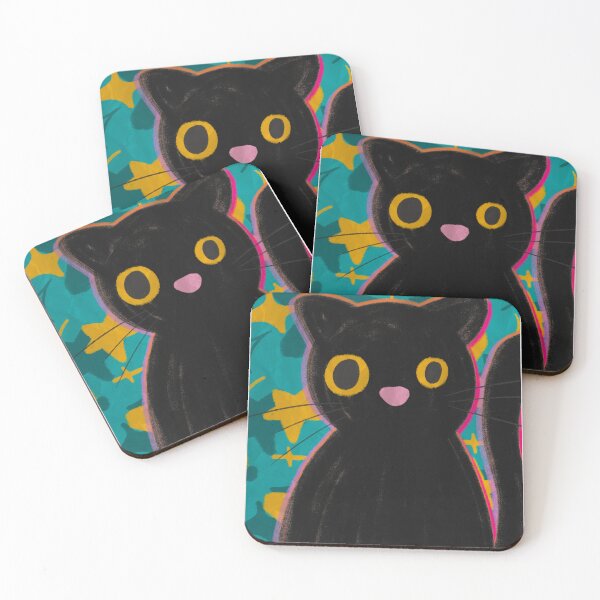 Item preview, psychedelic cat designed and sold by hannahrose143.