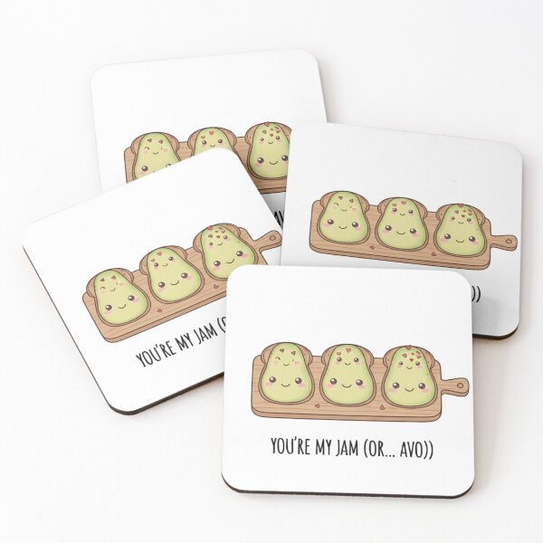 Item preview, You're My Avo - Cute Avocado Toast Couple Illustration designed and sold by TenshiTales.