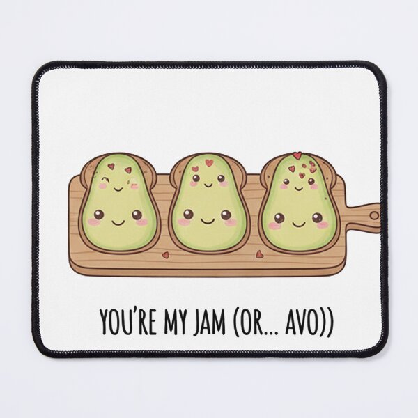 Item preview, You're My Avo - Cute Avocado Toast Couple Illustration designed and sold by TenshiTales.