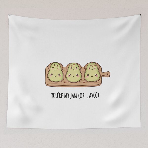 Item preview, You're My Avo - Cute Avocado Toast Couple Illustration designed and sold by TenshiTales.