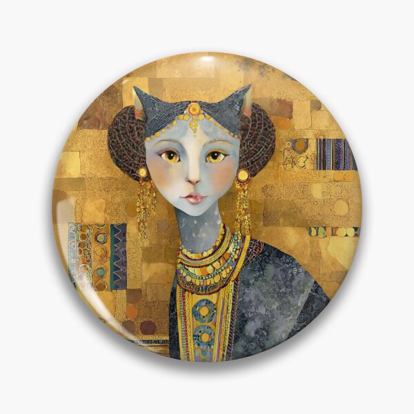 Item preview, Klimt Cat Goddess Bastet designed and sold by Vicky Brago-Mitchell®.