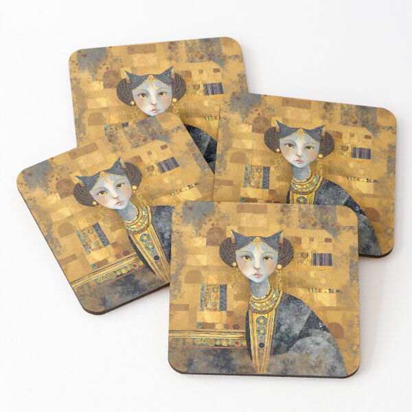 Item preview, Klimt Cat Goddess Bastet designed and sold by Vicky Brago-Mitchell®.