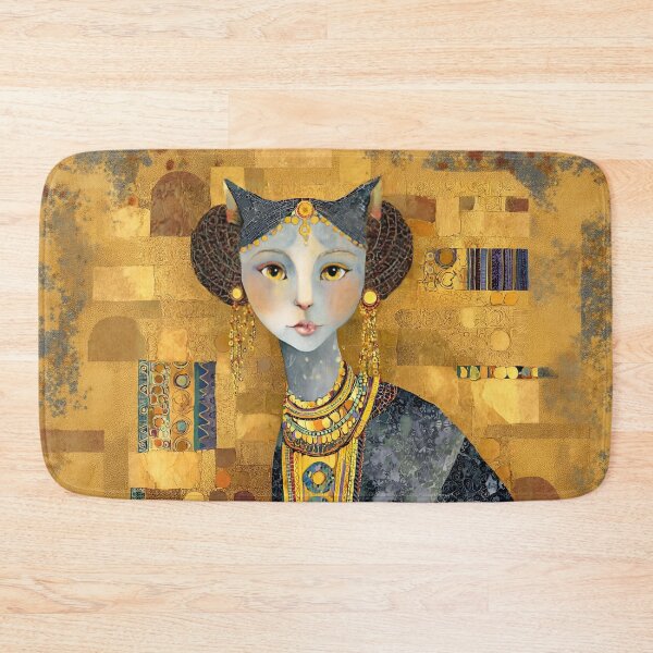 Item preview, Klimt Cat Goddess Bastet designed and sold by Vicky Brago-Mitchell®.