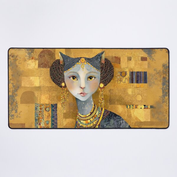 Item preview, Klimt Cat Goddess Bastet designed and sold by Vicky Brago-Mitchell®.