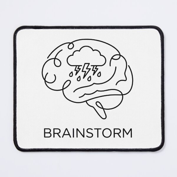 Item preview, Brainstorm - Minimalist Line Art Pun designed and sold by Tamer ⭐⭐⭐⭐⭐.