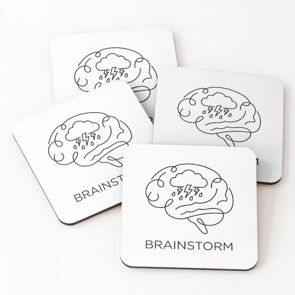 Item preview, Brainstorm - Minimalist Line Art Pun designed and sold by Tamer ⭐⭐⭐⭐⭐.