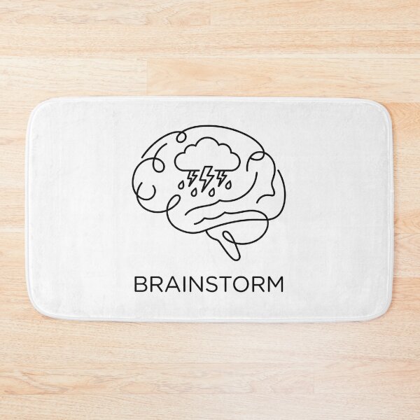 Item preview, Brainstorm - Minimalist Line Art Pun designed and sold by Tamer ⭐⭐⭐⭐⭐.