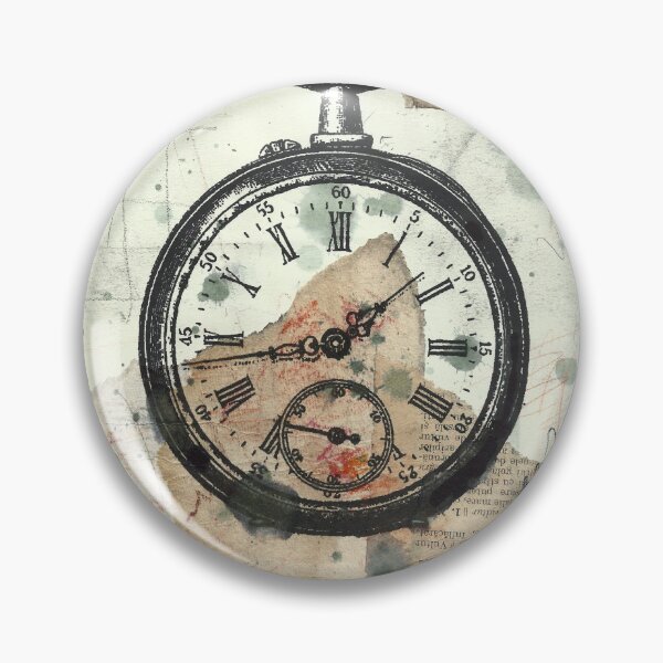 Item preview, Vintage Pocket Watch Wall Art – Antique Clock Decor | Steampunk Office Wall Art designed and sold by art2print.