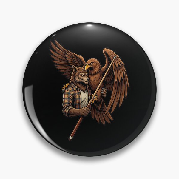 Item preview, Werewolf and Eagle play billiards designed and sold by ReneMM.