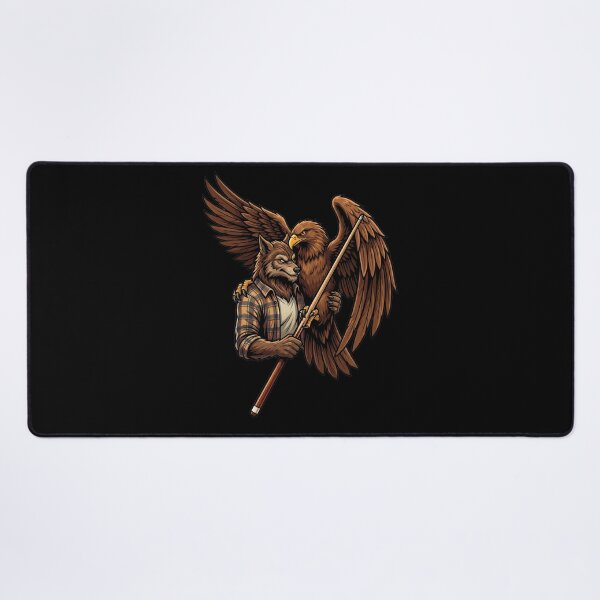 Item preview, Werewolf and Eagle play billiards designed and sold by ReneMM.