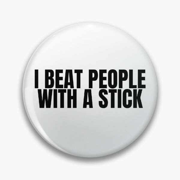 Item preview, I Beat People With A Stick Funny Billiards designed and sold by BoldTypeGoods.
