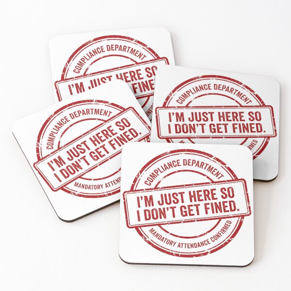 Item preview, Compliance Department Funny Office Humor Stamp designed and sold by GrafTeesLab.
