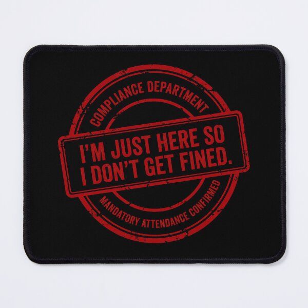 Item preview, Compliance Department Funny Office Humor Stamp designed and sold by GrafTeesLab.