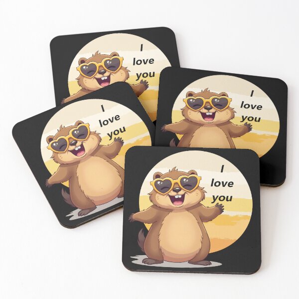 Item preview, Happy Groundhog - I Love You designed and sold by Museum Of Non-Existing Art.