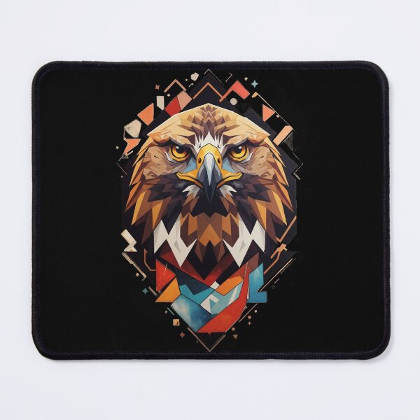 Item preview, Geometric Golden Eagle Art - Scottish Highland Wildlife Design designed and sold by Loom on the Loch.