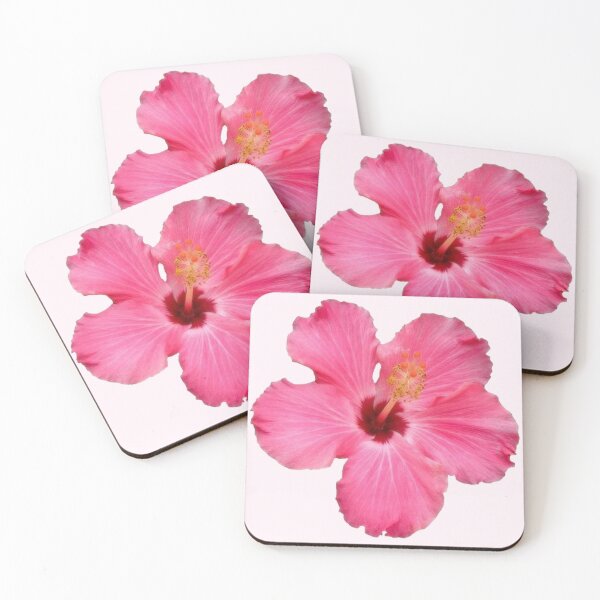 Item preview, pink hibiscus flower sticker designed and sold by inainart.