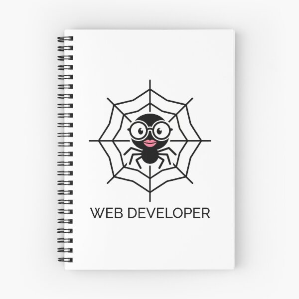Item preview, Junior Web Developer Spider - Funny Coding Humor Line Art designed and sold by Tamer ⭐⭐⭐⭐⭐.