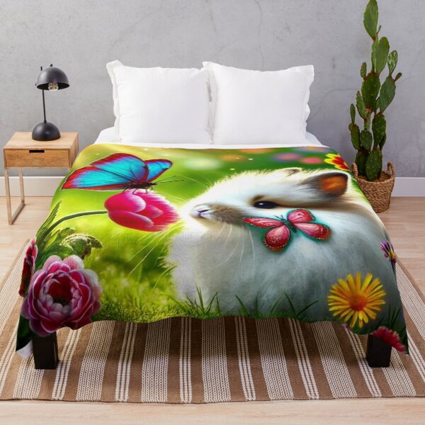 Item preview, Garden Bunny & Butterflies – Whimsical Spring Design designed and sold by Dogandesighn.