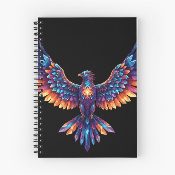 Item preview, Vibrant Crystal Phoenix Majestic Bird Art designed and sold by CrystalVanta.