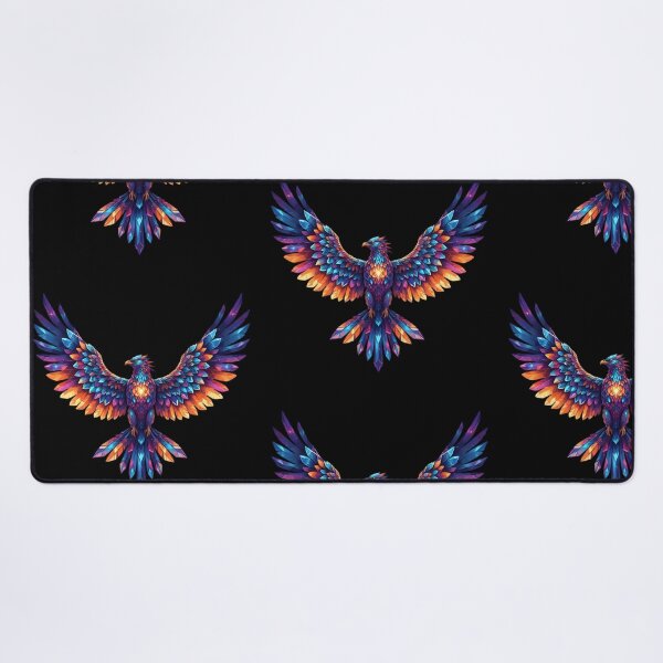 Item preview, Vibrant Crystal Phoenix Majestic Bird Art designed and sold by CrystalVanta.