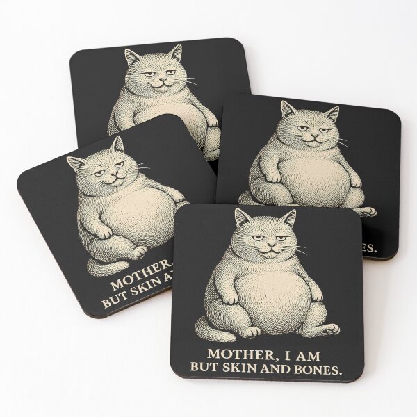 Item preview, Funny Fat Cat Lover - Mother I Am But Skin And Bones Cat designed and sold by ZBIFBOUETLA.