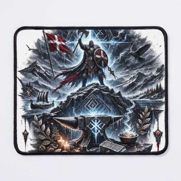 Item preview, Nordic Viking Warrior Mythology Art designed and sold by HejStudio.