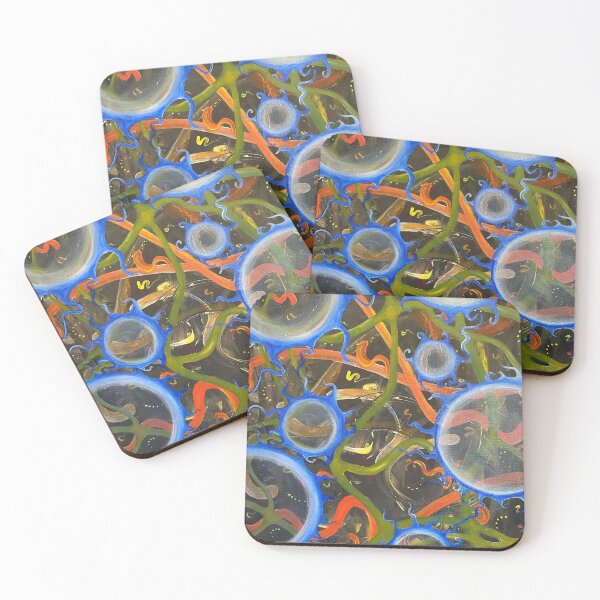 Item preview, abstract energetic organic acrylics designed and sold by PetesHappyArt.
