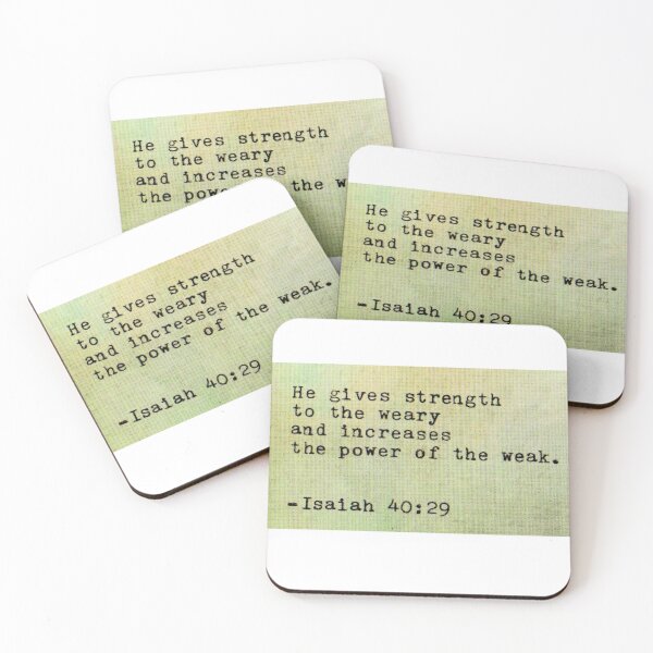 Item preview, Isaiah 40:29 designed and sold by di-Vera-Rosati.