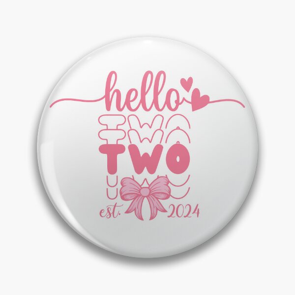 Item preview, Hello Two Birthday: 2nd Birthday Girl Design, Pink Second Birthday Outfit, Toddler Girl Birthday, Est 2024 designed and sold by Merchall  store.