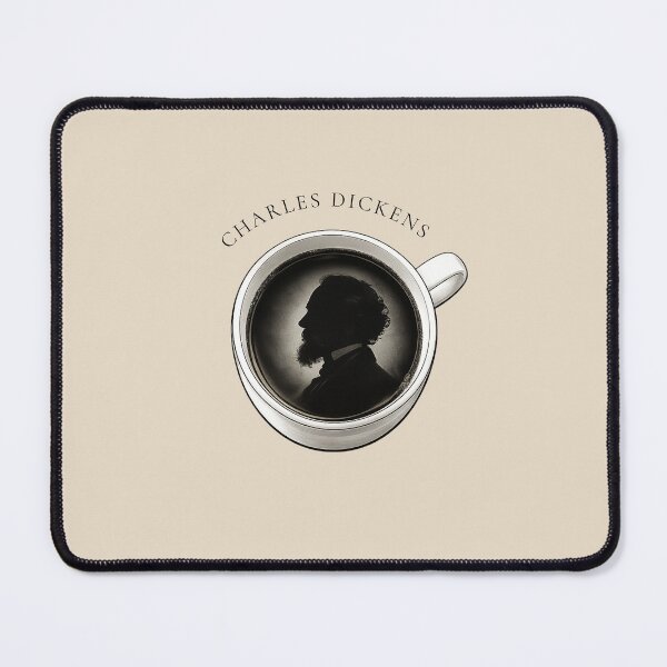 Item preview, Charles Dickens Coffee Silhouette – Literary Art Design designed and sold by PKDWriterMerch.