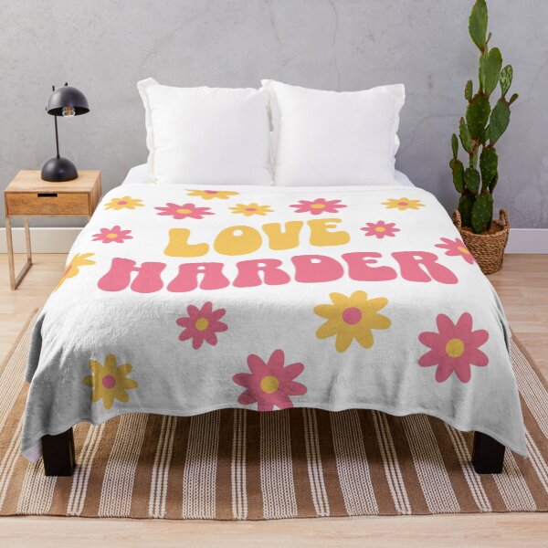 Item preview, Love Harder Retro Flower designed and sold by Tee Daddy's .