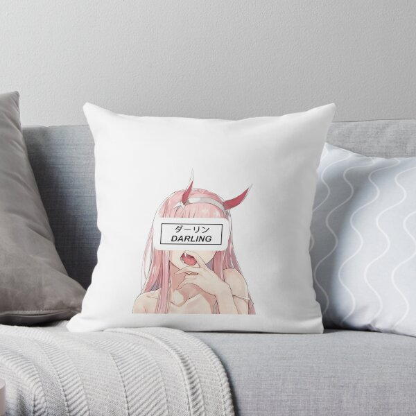 zero two Throw Pillow