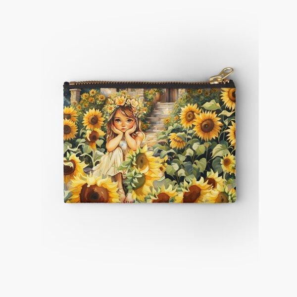 Item preview, ONE SAD LITTLE GIRL AMONGST THE SUN FLOWERS designed and sold by Tammera.