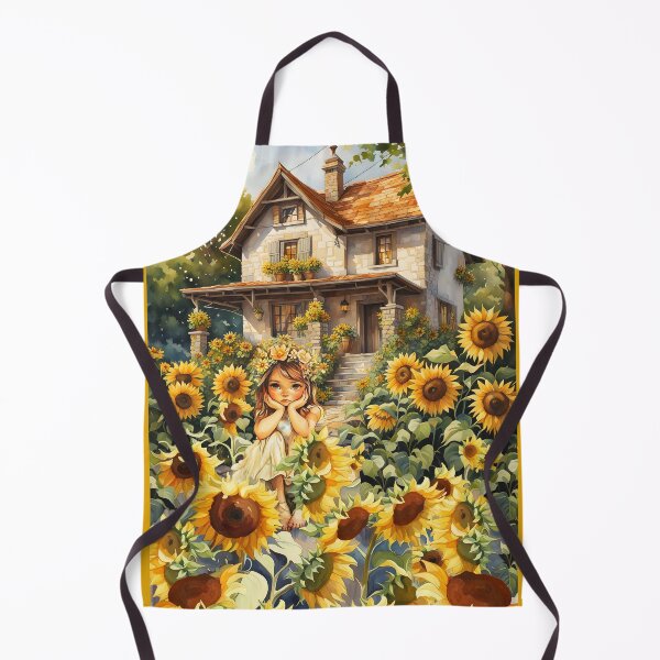 Item preview, ONE SAD LITTLE GIRL AMONGST THE SUN FLOWERS designed and sold by Tammera.